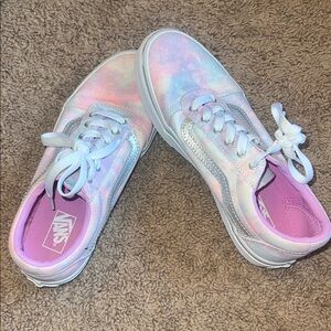Vans Pastel Tie-Dye Sneakers - Pink and White